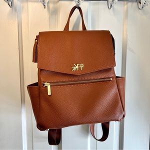 Freshly Picked Cognac Mini Classic Bag Diaper Backpack